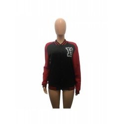 Women's Letter Colorblock Long-sleeved Baseball Jacket Women's Letter Colorblock Long-sleeved Baseball Jacket