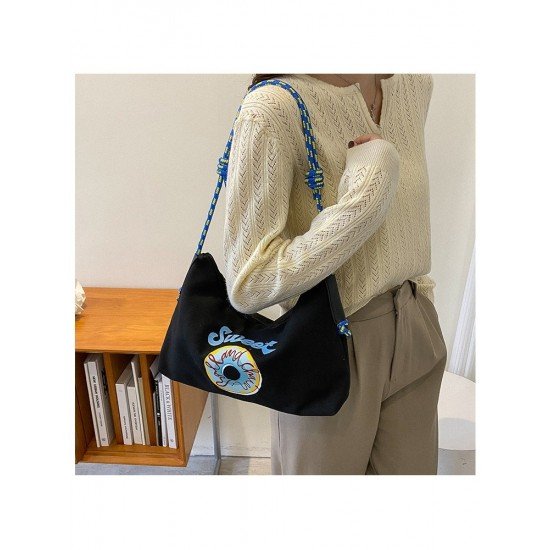  2024 Casual Letter Printing Large Capacity Tote Bag