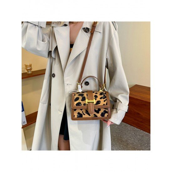  2024 Fashion PU Leopard Print Women's Shoulder Bags
