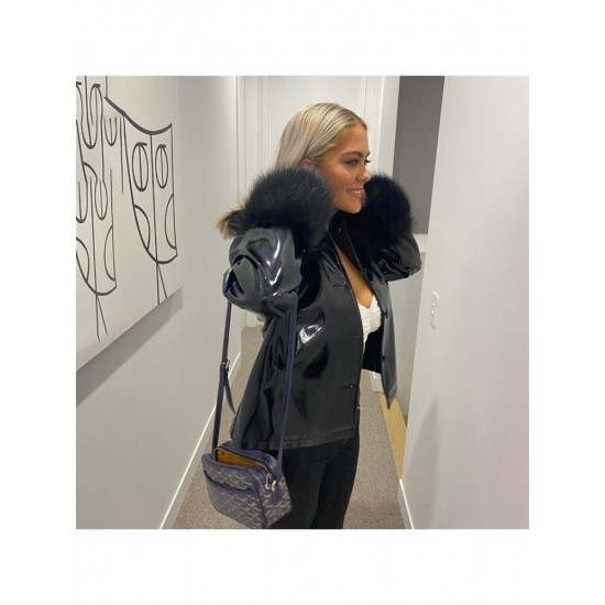  Women's Winter New Pu Leather Long Sleeve Coat