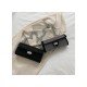  Hot Drilling Chain Twist Lock Black Shoulder Bags