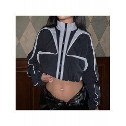 Street Patchwork Ladies Jacket Coats Street Patchwork Ladies Jacket Coats