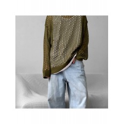 2024 Loose Hollowed Out Pure Color Women's Knitwear  2024 Loose Hollowed Out Pure Color Women's Knitwear