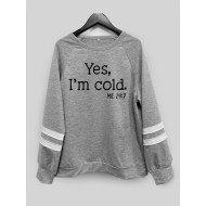 Fall Printed Crew Neck Sweatshirts For Women