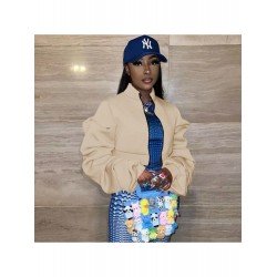 Ruched Sleeve Street Solid Women Coats Ruched Sleeve Street Solid Women Coats