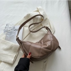 Rhombus Lattice Solid Shoulder Bags