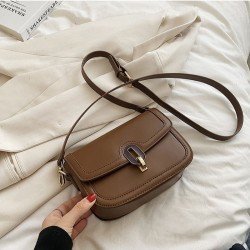  PU Pure Color Cross-body Women's Bags