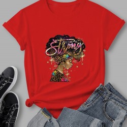 Leopard Printed Women T Shirt Tops