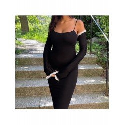 Patchwork Black Long Sleeve Outerwear Tops Patchwork Black Long Sleeve Outerwear Tops