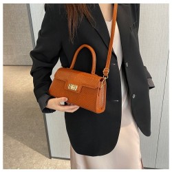 Stylish Black Twist Lock Shoulder Bags