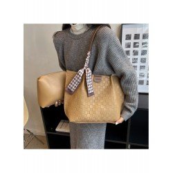 Grid Solid Ladies Shoulder Tote Bags Grid Solid Ladies Shoulder Tote Bags