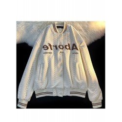 Embroidery Spring Couple Unisex Baseball Coats Embroidery Spring Couple Unisex Baseball Coats