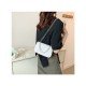  2024 Niche Crocodile Print Faux Pearl Shoulder Bag