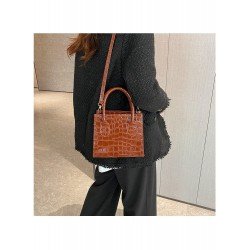 Stone Pattern PU Solid Ladies Shoulder Handbag  Stone Pattern PU Solid Ladies Shoulder Handbag