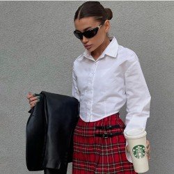 Tie Wrap Designer White Blouse For Ladies