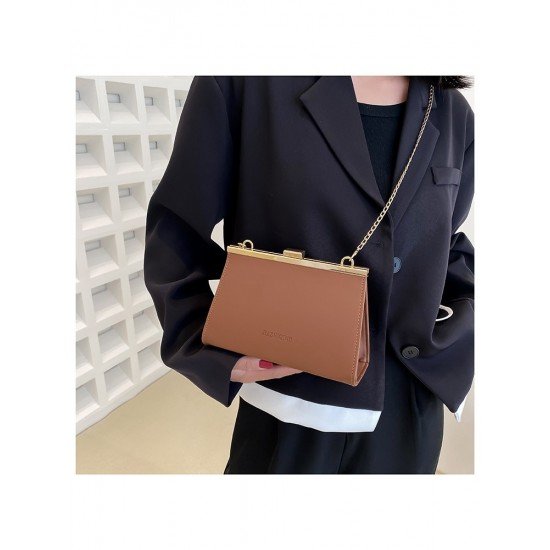  2024 PU Pure Color Women's Messenger Bag