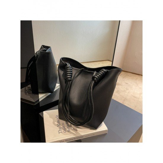  2024 PU Pure Color Large Capacity Women's Bags