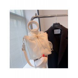 PU Bow Pure Color Bucket Bag For Women  PU Bow Pure Color Bucket Bag For Women