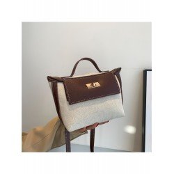 PU Contrast Color Women's Messenger Bag  PU Contrast Color Women's Messenger Bag