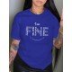 Simple Letter Printed Latest T Shirts For Women