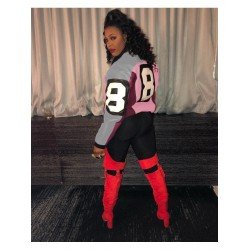 Latest Color Blocking Patchwork Women Jacket Coats Latest Color Blocking Patchwork Women Jacket Coats