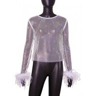  Sexy See Through Fishnet Wpmen's Design Top