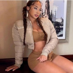  Casual Embroidery Zipper Women's Short Jacket