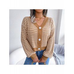 Cozy V Neck Lantern Sleeve Sweater Cardigan Coats Cozy V Neck Lantern Sleeve Sweater Cardigan Coats