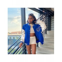Fashion Casual Contrast Color Women's Baseball Jackets  Fashion Casual Contrast Color Women's Baseball Jackets