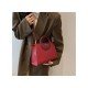 2024 Fashion PU Contrast Color Women's Satchels