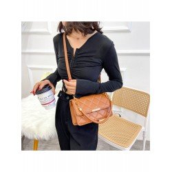 PU Rhombus Lattice Pure Color Women's Satchels  PU Rhombus Lattice Pure Color Women's Satchels