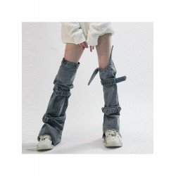 Sexy Fall Blue Denim Leg Warmers Socks Sexy Fall Blue Denim Leg Warmers Socks
