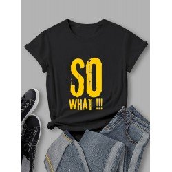 Streetwear Letter Printed White Tee Shirts For Women Streetwear Letter Printed White Tee Shirts For Women