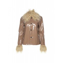 Women's Winter New Pu Leather Long Sleeve Coat  Women's Winter New Pu Leather Long Sleeve Coat