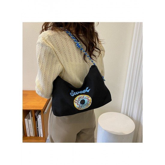  2024 Casual Letter Printing Large Capacity Tote Bag