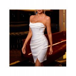 Ladies White Strapless Strapless Party Dresses Ladies White Strapless Strapless Party Dresses