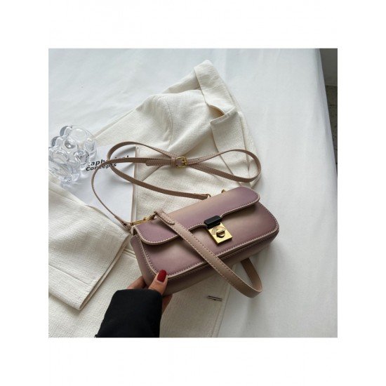  2024 Pure Color PU Underarm Bag