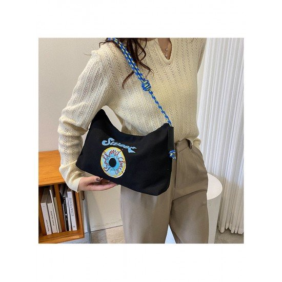  2024 Casual Letter Printing Large Capacity Tote Bag