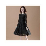  2024 Round Neck Women's Long Sleeve Dress