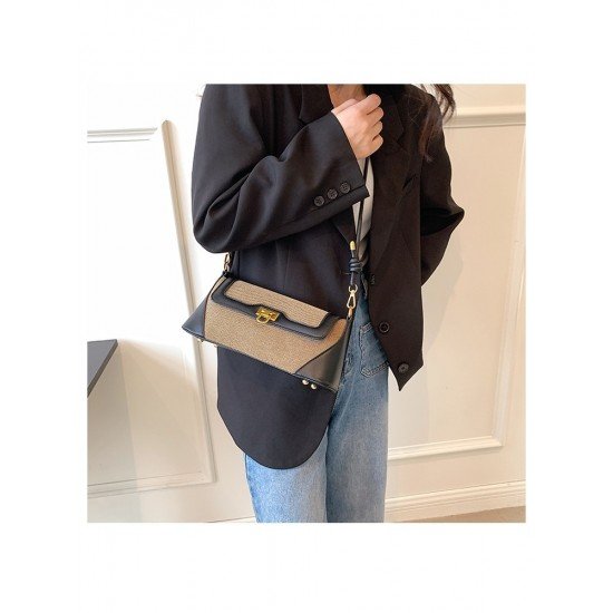  2024 Retro Style Contrast Color Women's Bag