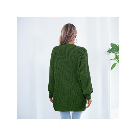  2024 Casual Lantern Sleeve Cardigan Sweater