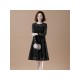  2024 Round Neck Women's Long Sleeve Dress