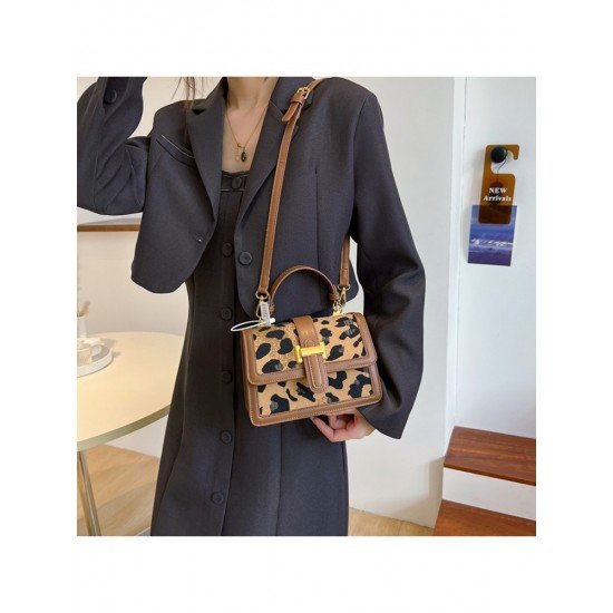  2024 Fashion PU Leopard Print Women's Shoulder Bags
