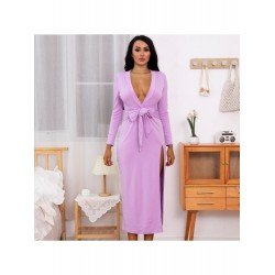 V Neck Slit Long Sleeve Dresses For Women V Neck Slit Long Sleeve Dresses For Women