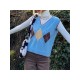  2024 American Preppy Rhombus V-Neck Knit Vest