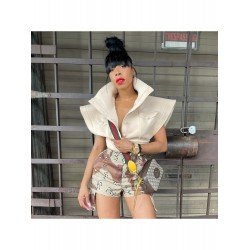 Trendy Pure Color Stand Collar Jacket For Women Trendy Pure Color Stand Collar Jacket For Women