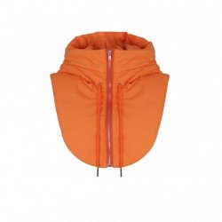 Hooded Collar Solid Zip Designer Chic Tops