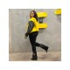  2024 Fashion Contrast Color Letter Printing Jacket