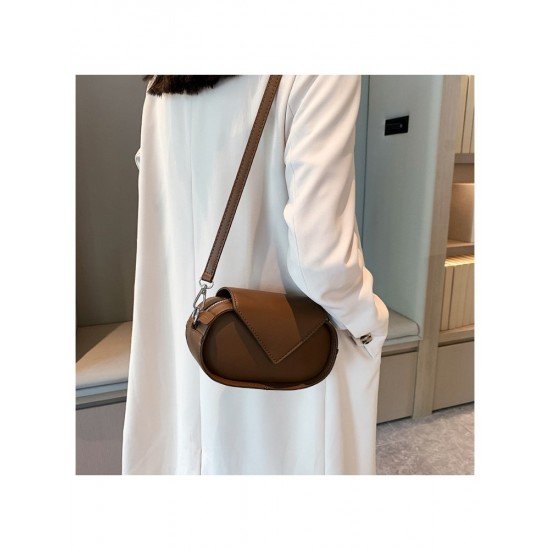  2024 PU Pure Color Shoulder Bag For Women