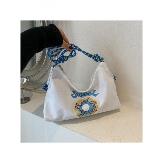  2024 Casual Letter Printing Large Capacity Tote Bag